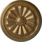 Ekena Millwork Olivia Ceiling Medallion (Fits Canopies up to 2 1/8"), Hand-Painted Pale Gold, 7 7/8"OD x 1 1/8"P CM07OLPAS - alternate 1